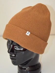 Madewell Beanie mit Bündchen aus recycelter Baumwollmischung One Size goldbraun Rippstrick - Bild 1 von 8
