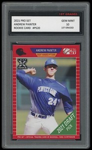 ANDREW PAINTER 2021 PRO SET (LEAF) 1ST GRADED 10 ROOKIE CARD RC #PS20 PHILLIES
