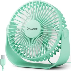 USB desktop fan, 3-speed strong airflow, 5.5-inch portable 90 rotation. - Picture 1 of 7