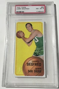 1970 Topps Basketball Larry Siegfried #88 NM-MT PSA 8 - Imagen 1 de 2
