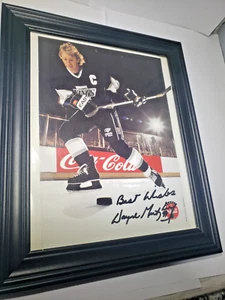 Signed Autographed Wayne Gretzky Los Angles Kings 8x10 Color, Photo,Framed - Picture 1 of 7