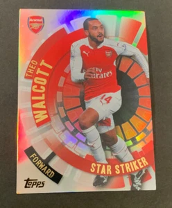 2015/16 Topps Premier Club Theo Walcott Arsenal Star Striker #182 Trading Card - Picture 1 of 2