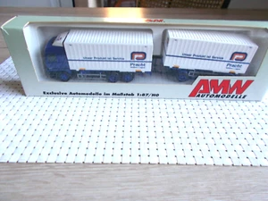 AMW H0 MERCEDES-BENZ 2553 20 ft. CONTAINER-LASTZUG  SPEDITION PRACHT - Bild 1 von 2