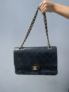 Chanel Vintage Classic Double Flap Bag Quilted Lambskin - Small - Picture 1 of 20