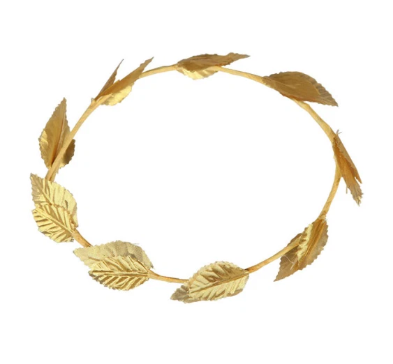 SMIFFYS COSTUMES Greek Roman Emperor Toga Party Gold Laurel Leaf Headband Fancy Dress Accessories