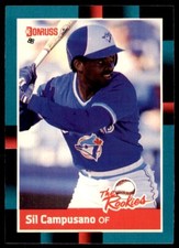 1988 Donruss The Rookies Sil Campusano Baseball Cards #42