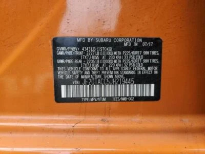 Used Infotainment Display fits: 2018 Subaru Xv crosstrek clock and temperature U Foto 1 de 4