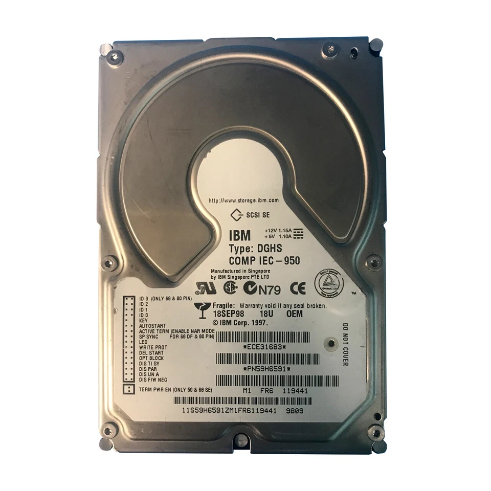 IBM 59H6591 18GB 7.2K 68Pin SCSI 3.5" HDD - Image 1 of 1