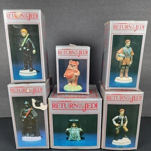 Star Wars Return Of The Jedi Sigma Figurines, Luke Leia Wicket Darth Vader Emper - Picture 1 of 23