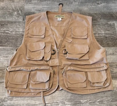 Wilderness Pro 13 Pocket Cargo Vest Fishing Hunting Outdoor Mens Medium - Image 1 of 4