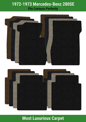 Lloyd Luxe Front & Rear Row Carpet Mats for 1972-1973 Mercedes-Benz 280SE  - Image 1 of 4