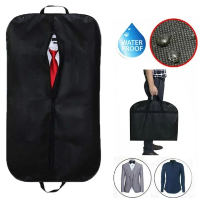 Travel Suit Bag Garment Bag Long Dress Black for Hanging Clothes Carrier Cover - Image 1 of 4
