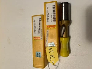 2-STÜCK-SANDVIK-R411.5 18032D18.00 P20, HARTMETALLBESTÜCKTER KÜHLMITTELBOHRER-NEU - Bild 1 von 4