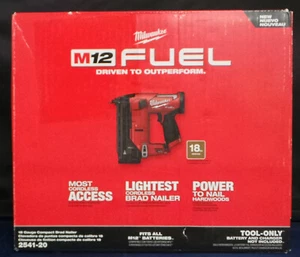 Milwaukee 2541-20 M12 FUEL 12V 18 Gauge Kompakt Brad Nagler NUR WERKZEUG BRANDNEU - Bild 1 von 4