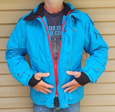 Abrigo Chaqueta Oakley Icon Para Hombre L Calce Suelto Ventilado Azul-Verde Verde Azulado Esquí, Snowboard Foto 1 de 4