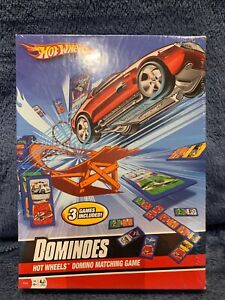 Hot Wheels Dominoes Matching Game 4+ Cars 3 Games Included NEW Sealed