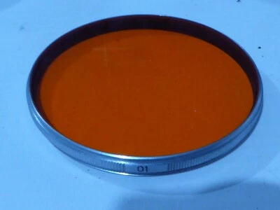genuine  Canon 55mm O1 ORANGE Filter  silver / chrome rim type unmarked - Image 1 of 4