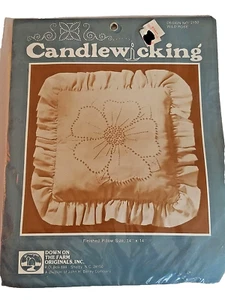 WILD ROSE 2150 Candlewicking Pillow Kit NOS / Down on the Farm Originals - Picture 1 of 5