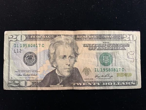 $20 dollar birthday note 01-16-1956. Jan 16, 1956. Series 2017 serial #01161956 - Picture 1 of 2