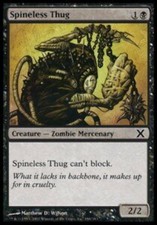 SPINELESS THUG-MTG card-Tenth Edition - 10e-Language: Ita-EX