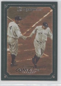 2007 UD Masterpieces Green Linen Frame Babe Ruth #1 HOF