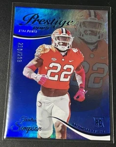 2023 NFL Prestige #380 Trenton Simpson RC Premium Blue Parallel /299 Ravens - Picture 1 of 3