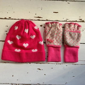 GapKids Girls Hat And Gloves Set VGC - Picture 1 of 10