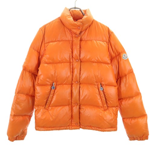 Piumino MONCLER manica lunga serie arancione donna