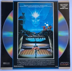 LIGHT YEARS Laserdisc VERY GOOD CONDITION ULTRA RARE GREAT SCI-FI ANIMATED FILM! - Foto 1 di 6