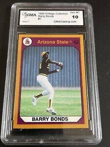1990 Arizona State Barry Bonds #7 Collegiate Collection GEM MT 10