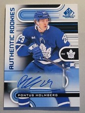 2022-23 SP Game Used Pontus Holmberg Authentic Rookies Auto Rc