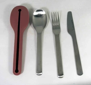 Berghoff Leo 3 Piece Flatware Set w/ Storage Case Portable Eco Friendly Travel - Picture 1 of 5