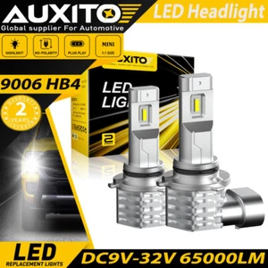 9006 HB4 LED Headlight Bulb Kit Low Beam 100W 65000LM Super Bright 6500K White - Foto 1 di 14