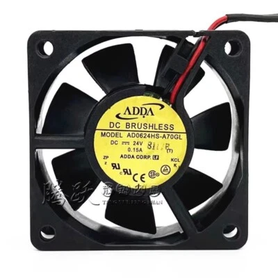 AD0624HS-A70GL 6025 24V 0.15A 6CM 2-wire frequency converter cooling fan - Image 1 of 3