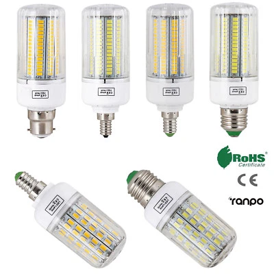 E27 E14 E12 B22 LED Corn Bulb 5730 SMD Light Corn Lamp Incandescent 20W - 160W - Image 1 of 4