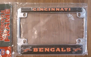 Cincinnati Bengals-- Motorrad - Chrom Nummernschildrahmen  - Bild 1 von 1
