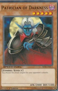 YUGIOH CARD 1 X PATRICIAN OF DARKNESS SBTK-EN013 1ST EDITION - Bild 1 von 1