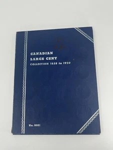 Canadian Large Cent Collection 1858 to 1920 No. 9061 Whitman Book With 10 Coins - Picture 1 of 5