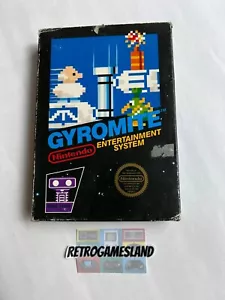 RARE ! 1st Print : Matte sticker - GYROMITE - NES USA - Nintendo : 5 Screws - Foto 1 di 9