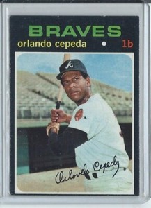 1971 Topps #605 Orlando Cepeda Hall of Famer Semi-High Number