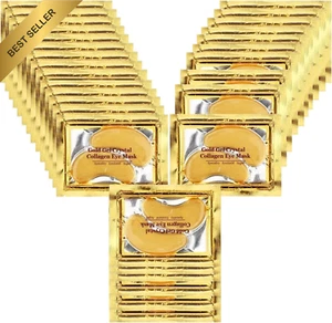 30 Pairs 24K Gold Collagen Eye Masks for Wrinkles, Puffiness, Dark Circles - Picture 1 of 12
