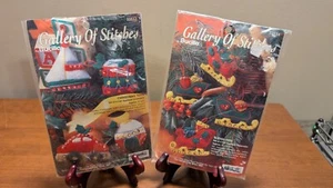 BUCILLA Gallery of Stitches 1995 Ornament Kit 33517 Christmas Toys, 33514 Sleigh - Picture 1 of 11