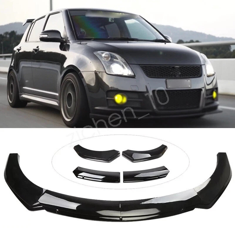 For Suzuki Swift Glossy Black Front Bumper Chin Lip Spoiler Splitter Body Kit Foto 1 de 4