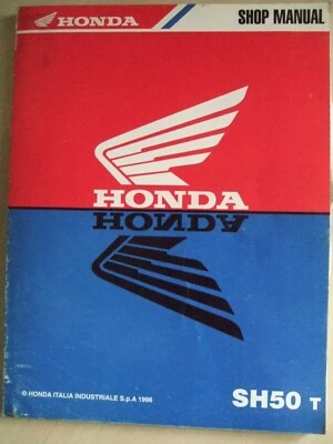 Used Genuine Honda Motorcycle Moped  SH50 T City Express Workshop Manual 62GBYA5 - Image 1 of 4