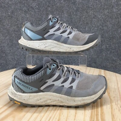 Merrell Zapatos Mujer 7 Antora 3 Atléticos Correr Tenis Bajos J067600 Gris Azul Foto 1 de 4