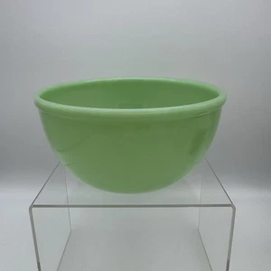 "Cuenco mezclador de jadeíta Fire King de colección de los años 50 borde con cuentas" - Imagen 1 de 6