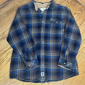 LEGENDARY WHITETAILS The Original Buck Camp Flannel Blue Brown Plaid Men Size M  - Picture 1 of 12