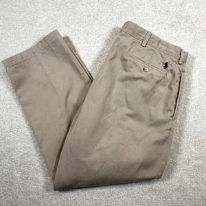 Polo Ralph Lauren Ethan Pant Herren 40x30 Khaki Baumwolle Plissee Chino Hose - Bild 1 von 11