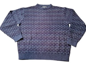 Herren Large Munsingwear Pullover Navy Struktur Pulli Strick Vintage Korea - Bild 1 von 4