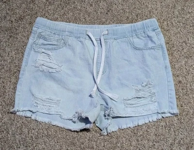 YMI Dream Authentic Denim L Shorts Womens High Rise Stretch Cutoff Distressed  - Image 1 of 4